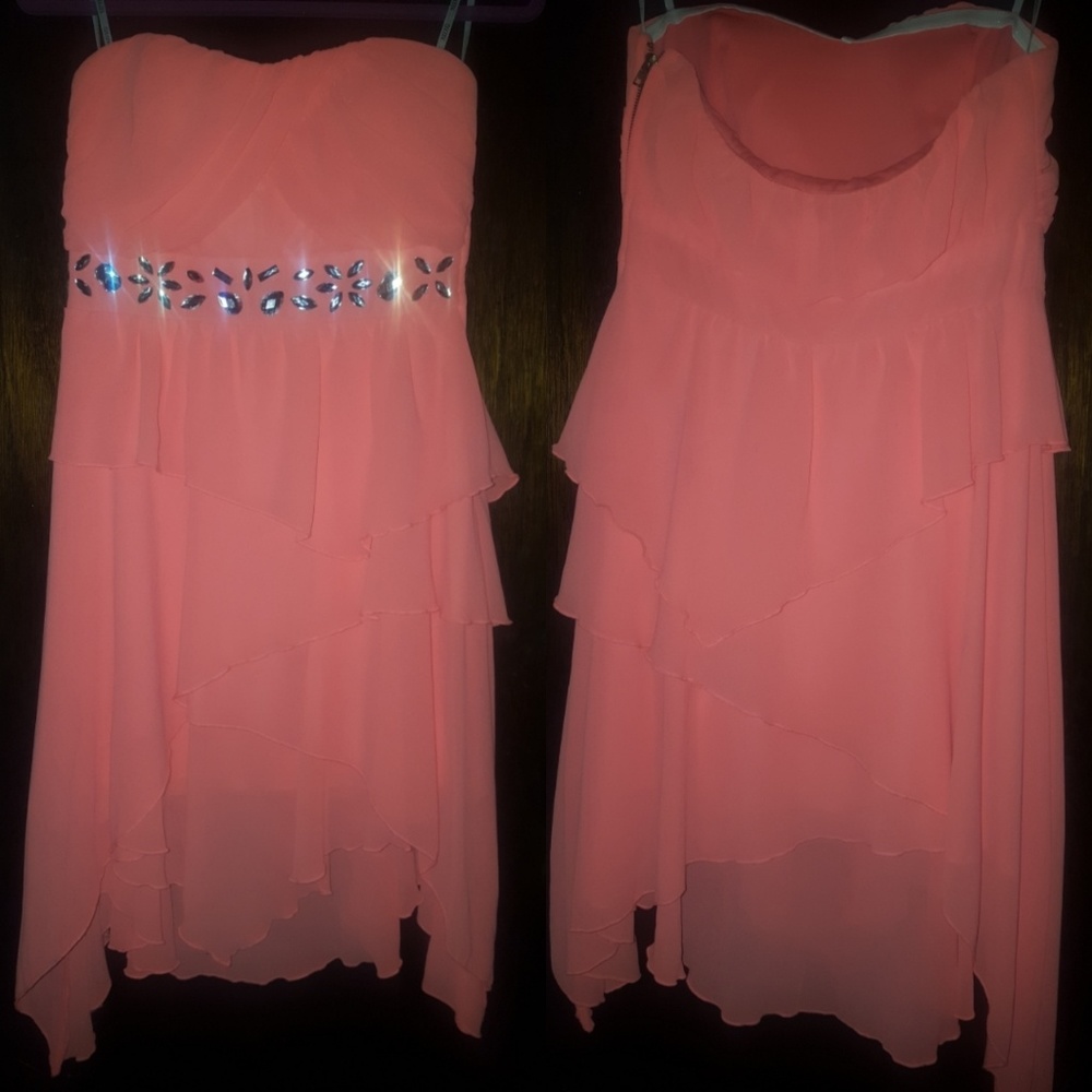 Neon Orange/Coral XoXo Sweetheart Top Strapless